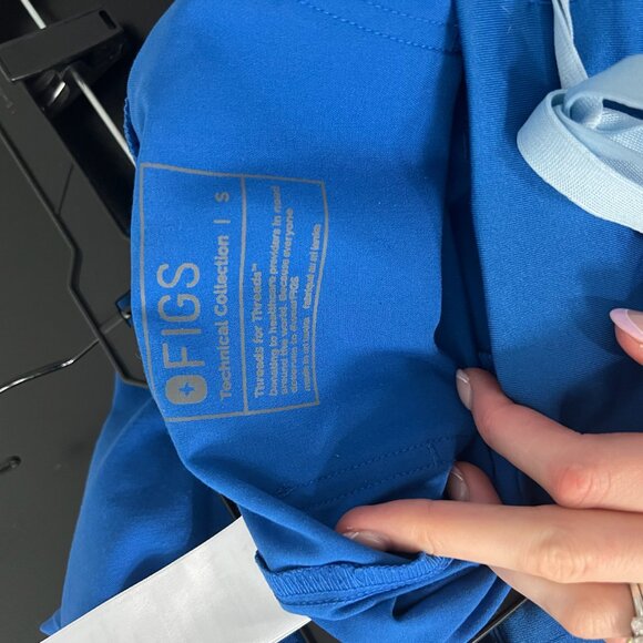 High Waisted Zamora Jogger Scrub Pants - Royal Blue - Picture 5 of 5